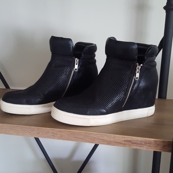 black wedge sneakers target